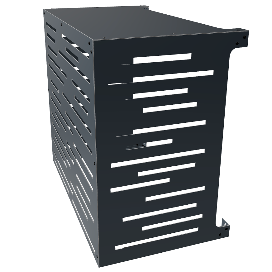 Cache climatiseur extérieur Traits Anthracite - Clim-Box