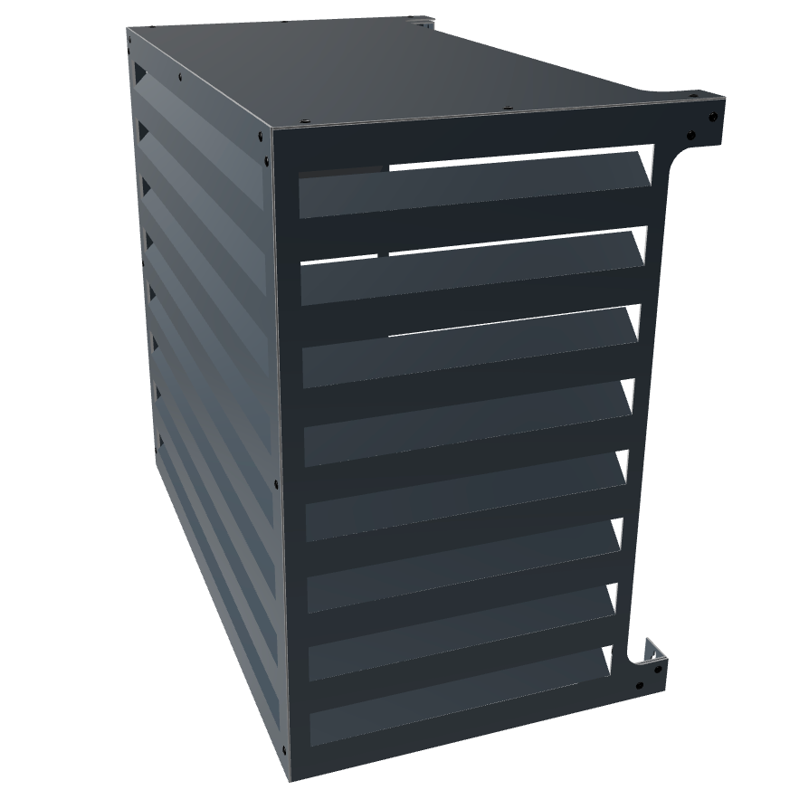 Cache climatiseur extérieur Ajouré Anthracite - Clim-Box