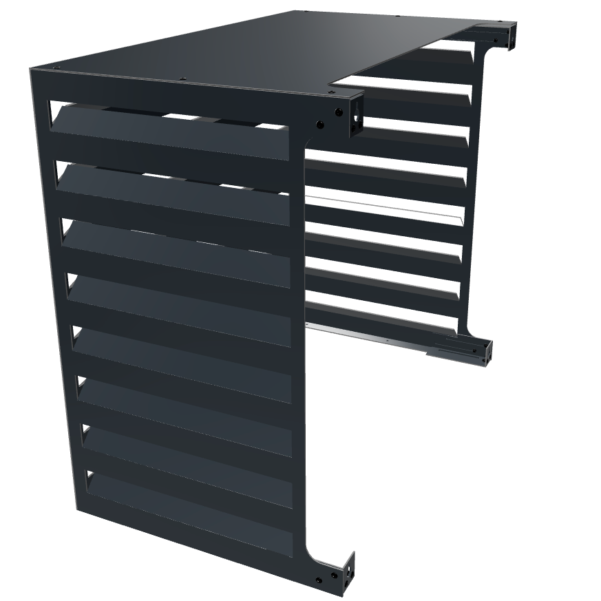 Cache climatiseur extérieur Ajouré Anthracite - Clim-Box