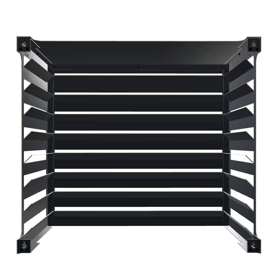 Cache climatiseur extérieur Ajouré Anthracite - Clim-Box